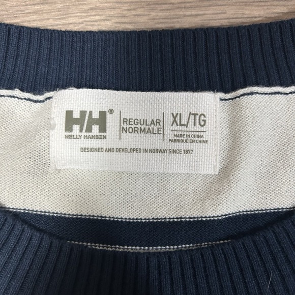 Helly Hansen Sweater Womens XL Striped Stretch Fitted Pullover‎ - Picture 7 of 7